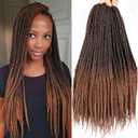 Crochet Box Braids 6 Packs 144 Strands 14 Inch Goddess Box Braids Crochet Hair Pre looped Crochet Hair 3X Crochet Braids for Black Women (14 Inch T1B/30)