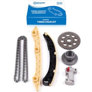 ECCPP HJ-07025-H Timing Chain Kit Tensioner Guide RailGear Crank Gear fits for 06-15 1.8L for Honda Civic SOHC R18A1 R18A4
