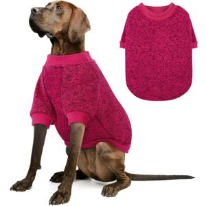 Queenmore XXXL Dog Sweater,Dog Sweaters for Extra Large Dogs,Large Fleece Sweaters,Sweatshirts for Dogs Girl Boy,Warm Soft Pet Winter Pullover for Male Female Big Breed,Red