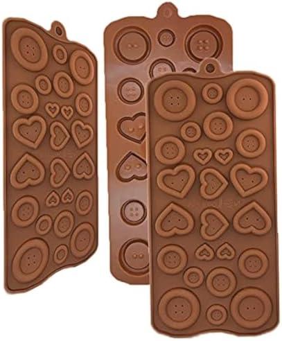 Cute as Button Silicone mold mould cake decoration tool Fondant Chocolate Sugar 2 Molds