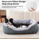 INVENHO Small Dog Bed Washable Orthopedic Calming Warming Durable Pet Bed with Anti-Slip Bottom