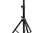 Pyle Mount Holder Heavy Duty Rubber Capped Tripod, Adjustable Height from 36.2 x 58.0 inches, Locking Safety PIN and 35mm Compatible Insert, On-Stage or in-Studio Use - PSTND1