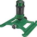 Dramm ColorStorm Gear Drive Sprinkler on Heavy Duty,Durable Metal Base, 4 Patterns, Ideal for Small, Medium & Large Areas with Pass Through Feature, Green, 40 Foot Diameter