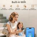 Philips Wi-Fi Door Lock, WiFi Smart Lock Keyless Entry Deadbolt for Front Door, Compatible with Alexa & Google Assistant, Remote Control, Built-in WiFi, APP Fingerprint Passcode Unlock, Auto Locking