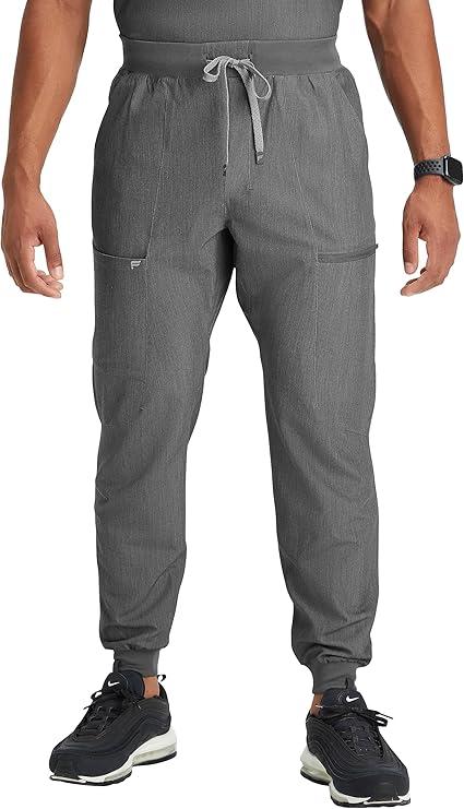 Fabletics Men's All-Shift 5-Pocket Scrub Jogger - MotionTech, 4-Way Stretch, Pocket-Packed, Lightweight, Semi-Slim Fit, M