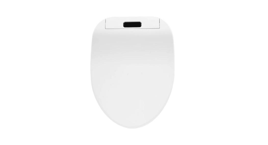 Smart Toilet Seat with Remote Control, Heated Toilet Seat PP 1300W, Electric Toilet Seat LED Night 4 Temperatures, For Family Elderly Hotel, Shower Washer, Tail Dryer
