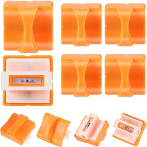 Honoson 6 Pieces Paper Cutter Replacement Blades Paper Trimmer Blades Refill Craft Cutting Replacement Blades for A4 Cutter(Orange)