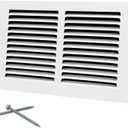 Howeall 10"W x 6"H [Duct Opening Size] Steel Return Air Grille, Air Return Vent Cover for Ceiling and Sidewall - HVAC Air Vent Covers - [Outer Dimensions: 11.75"W x 7.75"H]