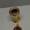 Ceramic Bakhoor Incense Burner - Tranditional Golden Bakhoor Burner - for Yoga, Spa, Aromatherapy, Office & Home Decor