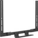 Mounting Dream Soundbar Mount with Easy Access Design for SONOS Beam, SoundBar Bracket with Sliding Block Fits TV up to VESA 600x400mm, Compatible with The Beam Constructed of Duty Aluminum Profile (Black)