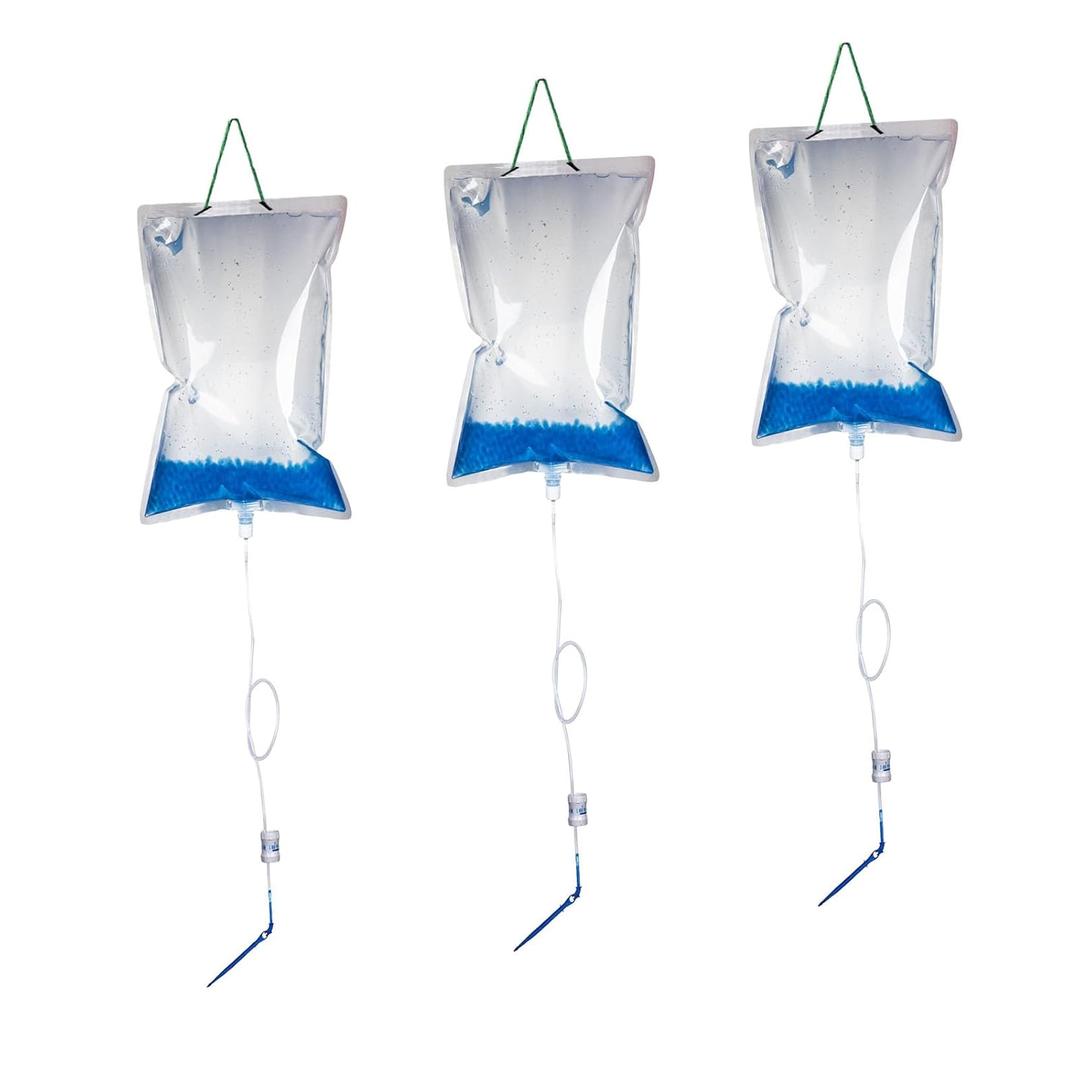 1L Plant Self Watering Bags with Adjustable Flow Regulators, Compact Automatic Drip Irrigation Kits, Indoor Plant Watering System for Small Potted Plants, Vacation Plant Care Essentials, 3Pcs