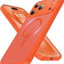 Faiono Magnetic for iPhone 17 Pro Max Case [Full Camera Protection][Military-Grade Protection][Compatible with MagSafe] Shockproof Protective Slim Phone Case for iPhone 17 Pro Max, Orange