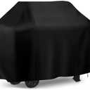 i COVER Grill Cover, 58 inch BBQ Grill Cover for Outdoor Grill, Anti-UV & Fade Resistant Gas Grill Cover, Waterproof Barbecue Grill Covers for Weber, Char-Broil, Nexgrill and More, Black