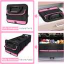 AOPHY Trunk Organizer for Car, 95L Large Capacity Trunk Storage with Non-Slip Bottom Strips, Cargo Organizer for Suv, Truck, Sedan, Waterproof Portable Car Organizers for Women Men(Pink)