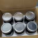 eleganttime Amber Glass Mason Jars 32 oz Wide Mouth with Airtight Lids and Bands 6 Pack Large Glass Canning Mason Jars Quart,Great for Canning Jar Pickle Fermenting Jam Jar