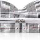 Bra Case Premium Lingerie Travel Bag Zip Underwear Organizer Bag for A-C Cup (Swallow Gird, Red)