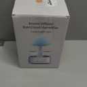 Rain Cloud Humidifier Water Drip with Adjustable LED Lights White Noise Humidification Desk Fountain Bedside Sleeping Relaxing Mood (Wood)