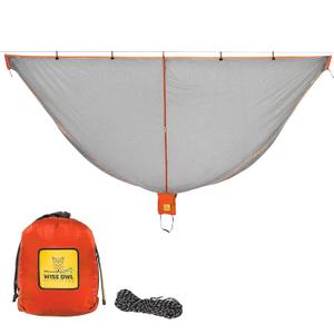 Wise Owl Outfitters Hammock Bug Net  Mosquito Net for Hammock, Lightweight Bug Netting for Camping, Hiking, Backpacking, Forest & Outdoor Use (Orange)