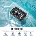 Niveaya IPX8 Waterproof Fanny Pack - 2 Pack, Floating Dry Bag Pouch, Phone Waterproof Waist Pouch Dry Bag, Beach, Kayaking, Swimming, Boat Essentials, for iPhone 17/16/15/14/13/12 Pro Max up to 9.5" (Black&Green)