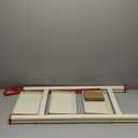 ASPERALD 3 Step Ladder with handrails,Foldable Step Stool with Anti-Slip Wide Pedals for Home Kitchen Closet,3 Step Ladder Folding Step Stool Long Handle White