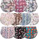 EZ Moms 10 Pack Diaper Covers For Girls Plastic Underwear For Toddlers Comfortable Rubber Pants For Toddlers Reusable Cloth Diaper Cover Breathable Plastic Underwear Covers For Potty Training Girls 6T