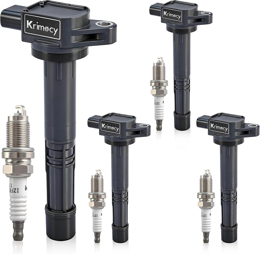 UF311 Ignition Coil Packs and Iridium Spark Plugs Compatible with Honda 03-07 Accord, 02-11 Civic, 02-09 CR-V, 03-11 Element/Acura 06-11 CSX, 02-06 RSX