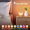 White Noise Machine with 32 Soothing Sounds, 9 Colors Night Lights, Auto-Off Timer, Adjustable Volume, Sleep Sound Machine for Babys, Kids, Adults