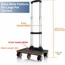 Spinner Wheelbase Luggage Cart, Extra Wide for Bags & Pet Carriers
Anti-Tilt 5-Wheel Platform, Foldable Trolley, Supports Up To 66lbs, Foldable Aluminum Frame, Wheel Base Only, 14.96" W, Black