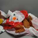 Realspring 8 Ft Christmas Inflatables Decoration Snowman on Sleigh with Dog, Giant Inflatable Outdoor Christmas Decorations, Built in LED Light Blow Ups for Yard Xmas Party Holiday Indoor Lawn Garden