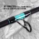 Fiblink Surf Fishing Rod Portable Travel Surf Spinning Rod 3 Piece Carbon Fiber Saltwater Fishing Rod 13'