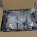 Giwil 3 Tier Countertop Fruit Mesh Basket for Kitchen, Vegetable Storage Bread Fruit Bowl Stand with 2 Banana Hooks, Wall Mounted Metal Wire Basket Organizer for Potato Onion, Black