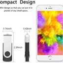 KOOTION 10 Pack 32GB Flash Drive USB 3.0 Thumb Drive USB Drives Jump Drives Keychain Memory Stick Black