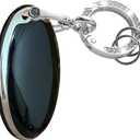 2 x for Hyundai Key Fob Cover Keyless Remote Smart Key Fob Shell with Keychain Fit for Hyundai Ioniq 6 Grandeur GN7 KONA (5 Buttons Black-Silver)