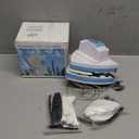 Magnetic Window Cleaner Tool Glass Wiper, Double Sided Windows Glass Cleaner 6-Files Adjustable Windshield Cleaner with 2 Pc Blue Microfiber Cleaning Cloth for High-Rise Single Double Glazed Windows