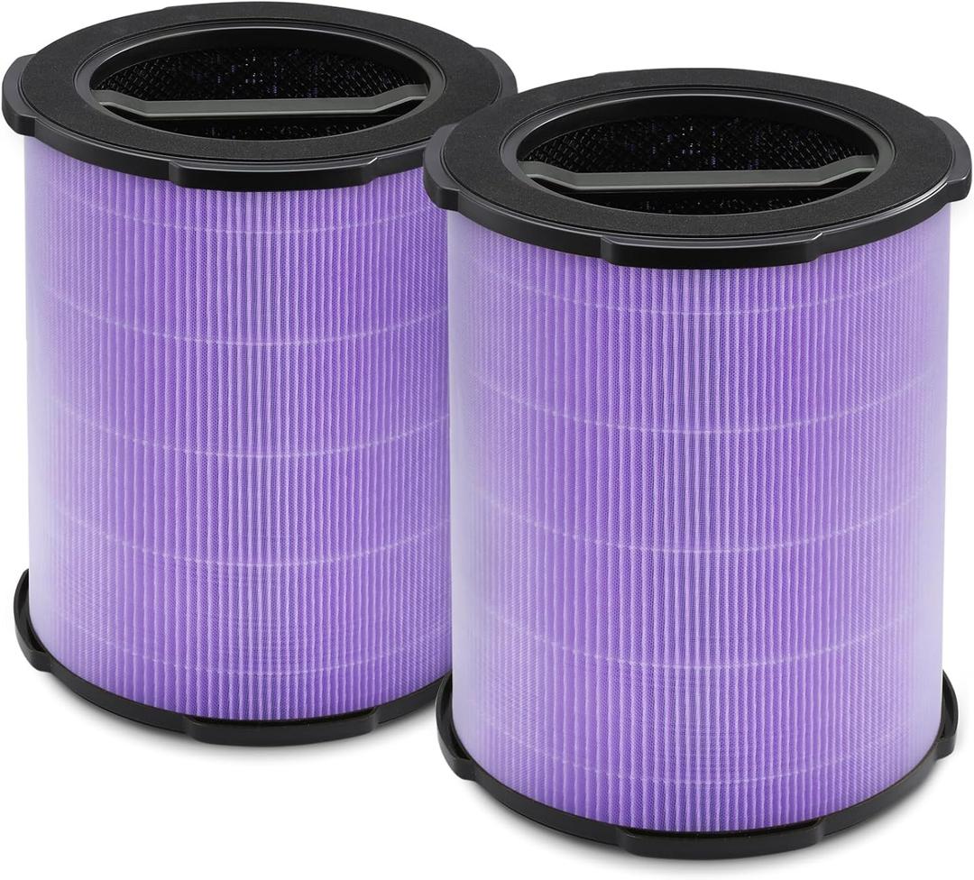 WELOV P200S Toxin Absorber Filter 2 Packs, 3-in-1 H13 True HEPA and High-Efficiency Activated Carbon Filter for formaldehyde, Toxins, Wildfire Smoke, Kitchen Odors