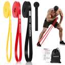 Resistance Bands for Working Out, Pull Up Bands for Men Women, Thick Heavy Resistance Band Set with Door Anchor, Elastic Exercise Bands for Body Stretching, Physical Therapy, Home Workouts