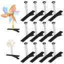 100pcs Metal Duck Bill Hair Clips, Spring Iron Alligator DIY Hairpins Barrettes Accessories for Hair Styling Party Christmas, Black