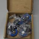 Stem Caster Wheels 2 inch Heavy Duty, Swivel Threaded Stem Mount Casters Set of 4 with American Size UNC 1/4"-20 x 1