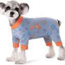 Dog Surgery Recovery Suit, Dog Onesie for Surgery Female Male Dogs, Dogs Pajamas Long Sleeve, Small Dogs Onesie, Abdominal Wound Bandages Surgical Suit, Cat Recovery Suit for Shedding Skin Disease