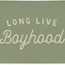 Long Live Boyhood Boys Room Decor, Sage Green Nursery Playroom Toddler Boy Linen Canvas Banner Wall Hanging Flag Baby Little Boy Kids Teen Room Bedroom Decorations, 30x20 Inch