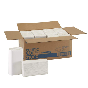 Georgia-Pacific Pacific Blue Select - Toallas de papel de 2 capas de GP PRO (Georgia-Pacific), color blanco, 21 000, 125 toallas de papel por paquete, 16 paquetes por caja