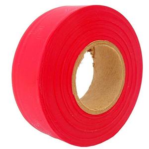 PS DIRECT PRODUCTS: Flagging Tape - Flo Red- 1 3/16 inchx 150' Roll