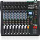XTUGA 8 Channel Audio Mixer, Professional Sound Board Mixer, DJ Mixing Console System Audio Interface,48V Phantom Digital Effect for PC Podcast Studio Karaoke Streaming Live Recording(CT80)