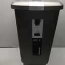 simplehuman 40 Liter / 10.6 Gallon Slim Kitchen Step Trash Can With Secure Slide Lock, Grey Plastic