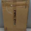 YIBOLIN'S Folding TV Tray Table, Heavy Duty Sturdy C-Shaped End Table for Couch, Extra Stable TV Dinner Tray with Cup Holder, Sofa-Side Laptop Desk for Living Room/Bedroom, No Assembly [Rustic Brown]