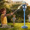 Automatic Bubble Machine for Kids & Toddlers 1-3, Remote Control LED Street lamp Bubble Toy for Indoor House Outdoor Play, Summer Water Toys for Toddler Baby Boy Girl Birthday Party Gifts
