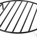 onlyfire Round Fire Pit Grate with 4 Legs for Outdoor Campfire Grill Cooking, 24 Inch