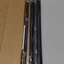 5/8 Diameter Curtain Rods 30-60 Inch, for 30-54 Inch Windows, Adjustable Splicing Black Curtain Rods for Windows with Brackets, Window Rod Long Small Curtains Rod, 2 Pack