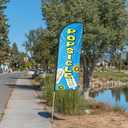Popsicle Feather Flag for Business Advertising 6 FT Swooper Flag for Storefronts Retailers Shops Food Trucks Events and Fairs (Flagpole Not Included)