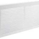 Imperial RG0033 Louvered Steel Painted Baseboard Return Air Grille, 14 x 6-Inch, White, Pack of 1